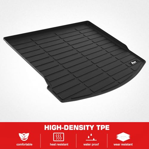 IKON MOTORSPORTS TPE Cargo Trunk Liner, Compatible with 2020-2025 Lincoln Corsair, Custom Fit All Weather Protection Heavy Duty Rear Trunk Tray Cargo Mats Protector, Black
