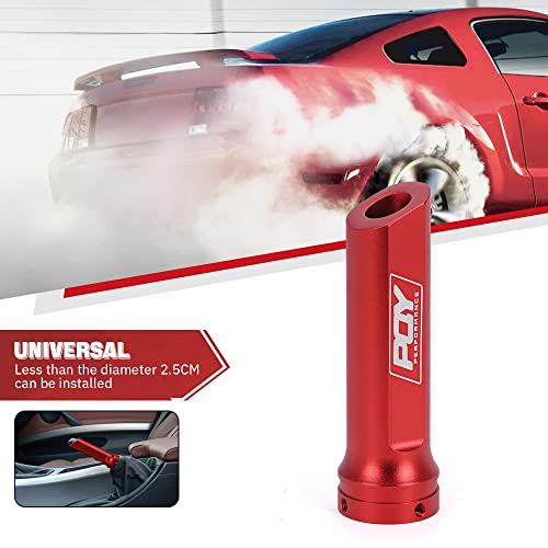 Aluminum Handbrake Cover Hand Brake Sleeve Handle Protector Universal Red - color: red