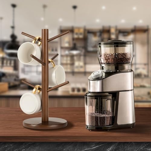 MyLifeUNIT Mug Holder Tree, Coffee Cup Holder with 6 Hooks (Brown) - color: Brown