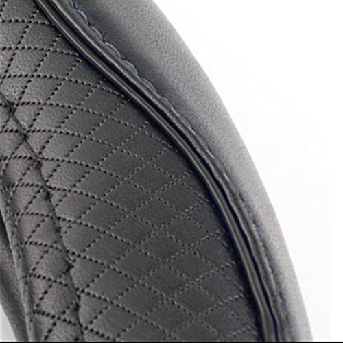 Car Steering Wheel Cover, Anti-Slip, Safety, Soft, Breathable, Heavy Duty, Thick, Full Surround, Sports Style (Black) - color: Black