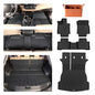 PROSHEVE Floor Mats & Cargo Liner Set for Toyota RAV4 2013-2018 Including Hybrid, Custom Fit TPE All Weather Floor Liners with Cargo Mat and Seat Back Protector, Full Set Interior Protection - size: 13-18 Floor Mats & Cargo Mats