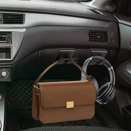4 Pcs Glove Box Hooks Compitable with Tesla Model Y/3, Car Purse Hook & Organizer Bag Holder