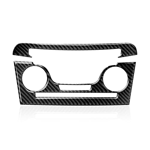 Car Air Conditioner Volume Switch Panel Decals for 2011 2012 2013 2014 Dodge Charger Accessories Carbon Fiber Interior Stickers - color: Air Conditioner Panel