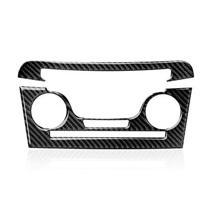 Car Air Conditioner Volume Switch Panel Decals for 2011 2012 2013 2014 Dodge Charger Accessories Carbon Fiber Interior Stickers - color: Air Conditioner Panel