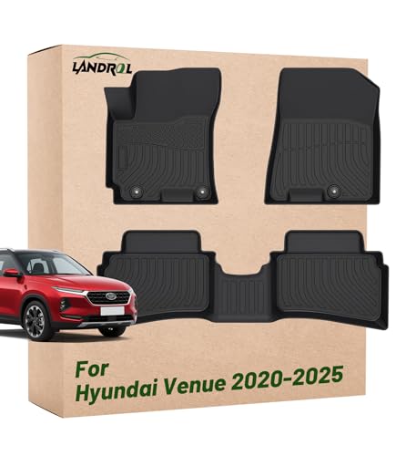 Car Floor Mats Replacement for Hyundai Venue 2020-2025 Protection All Weather Custom Fit Waterproof Carpets Heavy Duty Durable Odorless Liners Front Rear Accessories for Dad - size: Floor Mats for Venue 2020-2025