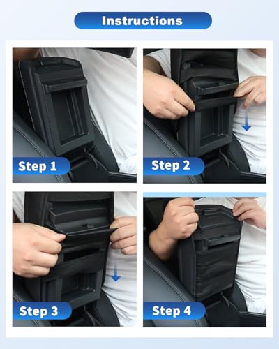 CDEFG for 2025 Outback Legacy Center Console Cover Compatible with 2020-2025 Subaru Outback Legacy Accessories Armrest Cover 2020-2025 Outback Legacy Middle Console Pad Arm Rest Cushion - color: Black for 2020-2025 Outback Legacy