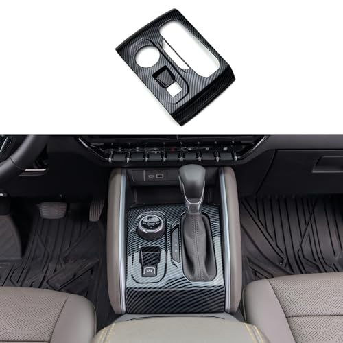 for Chevrolet Colorado 2024 2025 2026 (Not for 2WD) Interior Accessories Gear Shift Panel Cover Frame Trim ABS (Carbon Fiber Grain, Shift Panel Cover) - color: Carbon Fiber Grain, size: Shift Panel Cover