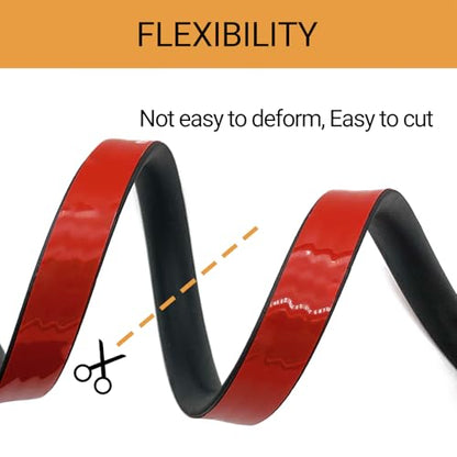 Solid Rubber Weather Stripping, Self-Adhesive EPDM Rubber Seal Strip Gasket for Automotive, RV Slide Out Seal, Marine, Garage Doors/Window and More - 0.75” Width, 0.375” Height - 20FT - size: (3/4In ; 3/8In) 20Ft