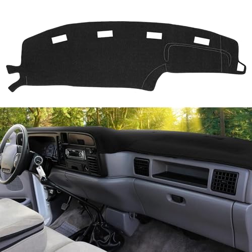 SKYLOTEC Dash Cover Compatible with Dodge RAM 1500 2500 3500 1994 1995 1996 1997 Dash Pad Dashboard Mat Carpet Protector - size: 1994-1997 Dodge RAM