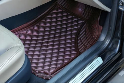Universal Trim-to-Fit Car Floor Mats for Cars Trucks SUVs Rubber Non-Slip Waterproof All Weather Protection Floor Liner-Burgundy - color: Burgundy