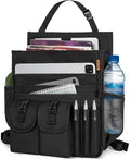 Car Front Seat Organizer Backseat Organizer with Dedicated Tablet Laptop Storage Adjustable Shoulder Strap Cup Holder Truck Seat Storage Universal Fits for Most of Car