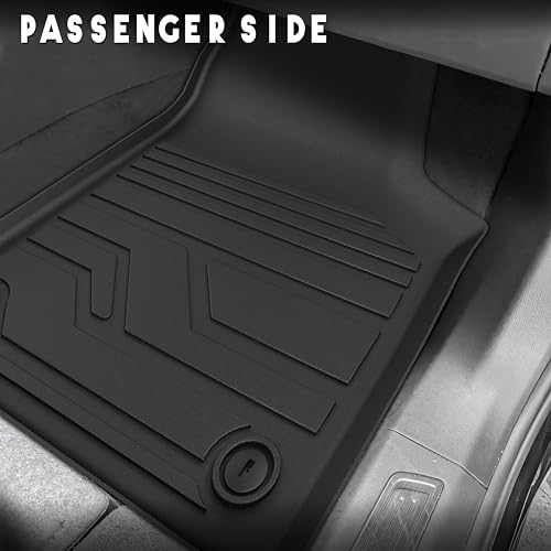 KARPAL Floor Mats for 2018-2025 2026 Volkswagen Atlas 7 Seats Bench Seating (Not for Cross Sport), Custom Fit All Weather TPE Car Interior Carpet Protector Full Set VW Atlas Accessories