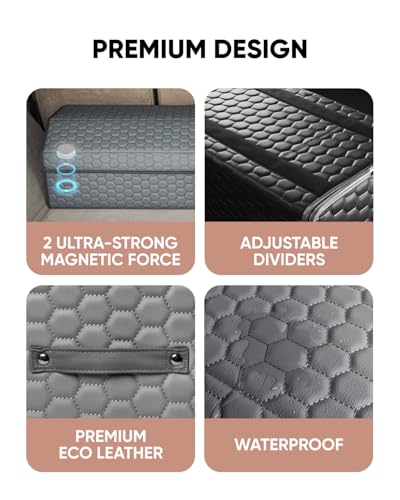 Owleys Car Tote Bundle - Trunk Organizer Set - Gray Interior Accessories (Gray 21.6" + 17.7") - color: Gray 17+21