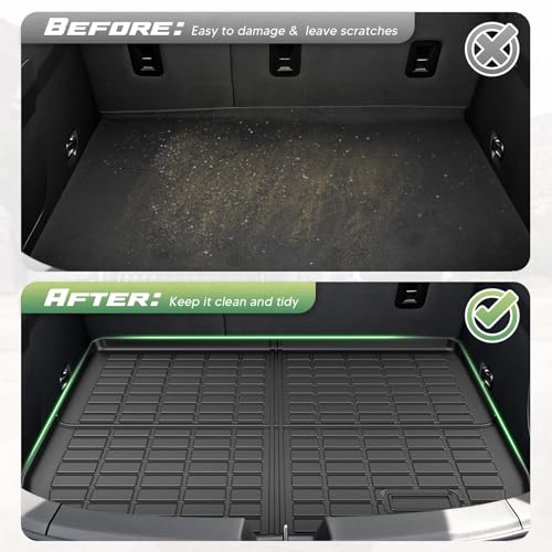 Volt Floor Mats - Car Mats for Chevy Volt 2016-2019, All Weather Floor Mats and Cargo Liner for Volt Accessories, Heavy Duty Rubber Mats, Car Accessories - size: 1)Chevy Volt 16-19 Full Set