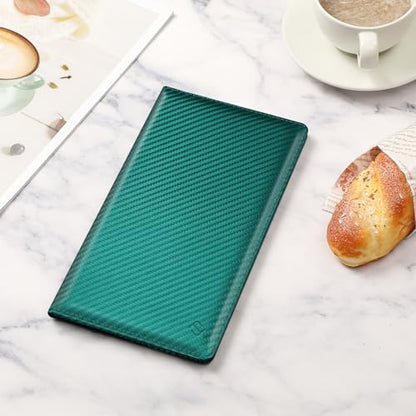 FINPAC Car Registration and Insurance Card Holder, Vehicle Glove Box Card Organizer Wallet Automobile Accessories for License - color: Dark Green