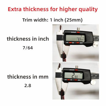 16Ft Chrome Silver Automotive Car Exterior and Interior Molding Trim Universal Bumper Window Door Body Side Decorative Strip Scratch-Proof (1 inch (25mm))