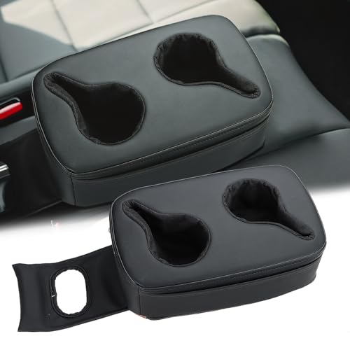 MARCHFA Automotive Cup Holders Tray Car Drink Holder SUV Back Seat Organizer Accessories Couch Cup Holder Tray Pillow Small (Reverse Direction Cup Holder)