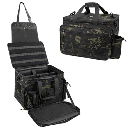 SCAVATA Patrol Bag Law Enforcement, Police Gear Car Front Seat Vehicle Organizer Bags with MOLLE System (Camo) - color: Camouflage