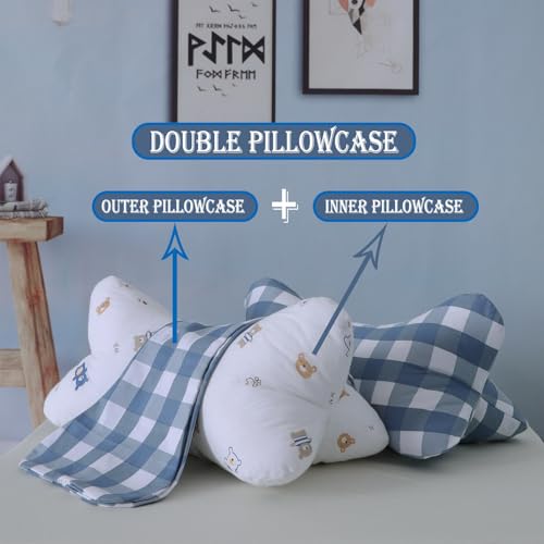 Neck & Cervical Pillows Dog Bone Shaped Travel Neck Pillows With Washable Removable Cover For Car Bus Truck Driving Comfort Head Rest Support Bone Pillows For Neck Chiropractic Pillow ( Size : E ) - size: E