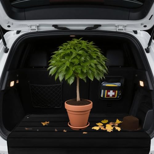 2 Pcs Large Bumper Guard 41 x 25 Inches Black Foldable Rear Bumper Protector Universal SUV Trunk Mat for Cars Preventing Scratches While Unloading Loading