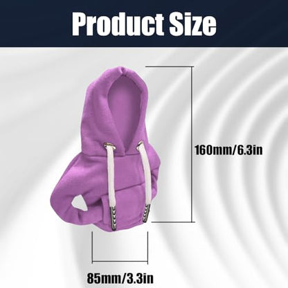 Gear Shift Hoodie, Car Gear Shift Cover, Fashionable Hoodie Car Shifter Knobs, Auto Interior Decor Accessories Cute Shifter Knob Hoodies Universal for Manual & Automatic (Purple)