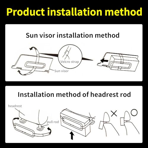 1 Pcs Car Sun Visor Tissue Bracket, 8.17" X 2.57" Car Sun Visor Tissue Box Holder, Seat Back Napkin Bracket, Universal for Cars Suvs and Trucks Car Paper Towel Holder