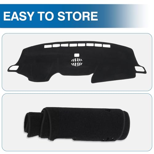 KUST Black Dash Cover for Honda CR-V CRV 2017-2022 Left Hand Driving Non-Slip Dashboard Cover Interior for CR-V CRV Accessories Custom Fit Dash Mat Sunshade Windshield Glare - size: 62.2''×14.8'' (Honda CRV 17-22)