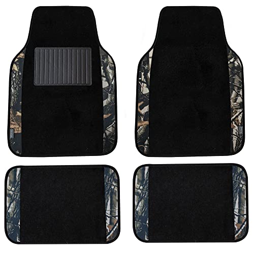 FH Group Automotive Floor Mats – Universal Fit Premium Carpet Car Mats with Driver Heel Pad, Full Set for Cars, SUVs & Trucks - Camo - color: Camo