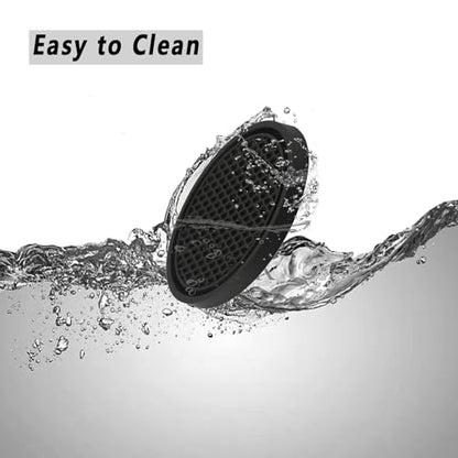 ZSDY Car Cup Coaster, 4PCS Universal Auto Non-Slip Cup Holder Embedded in Ornaments Silicone Coaster, Car Interior Accessories Sets, Black - color: Black