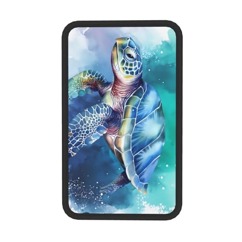 Universal Car Center Console Cushion Pad, Ocean Sea Turtle Green Soft Waterproof Car Center Console Cover Auto Armrest Seat Box Cover Protector for Most Vehicle SUV Truck Car - color: Ocean Sea Turtle Green