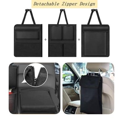 Car Trunk Organizer, Detachable Car Backseat Hanging Organizer with 7 Large Storage Pockets, Collapsible Back Seat Organizer Car Interior Accessories for SUV, Van, Jeep