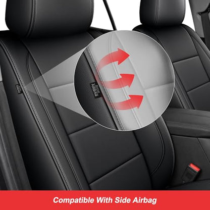 TTX LIGHTING Car Seat Covers for Chevrolet Chevy Equinox 2018-2024 Seat Covers Waterproof 2 Front Set Breathable Faux Leather Custom Fit Car Protector Cushion Accessories - size: 17.Equinox 2018-2024 Only 2PCS Front