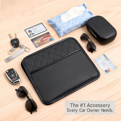 Car Trash Can with Strap Hanger: 2PCS Small Car Garbage Bin for SUV Sedan Truck, Auto Seat Organizer for Snack Wrappers Tissues