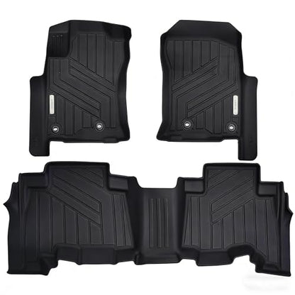 All Weather Floor Mats for Toyota 4Runner 2013-2024 & Lexus GX460 2014-2023, TPE Car Mat Full Set Front & Rear 3PCS，Custom Fit Floor Liners- Anti-Slip Waterproof Odorless Easy Clean - Black - size: Toyota, style: 13-24 Toyota 4Runner