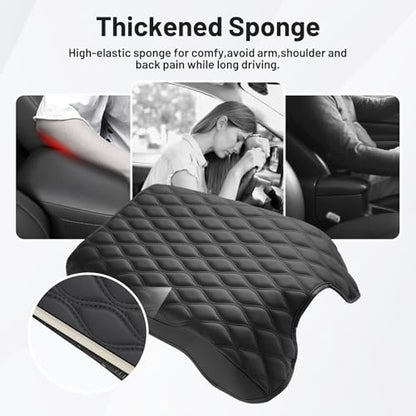 Autorder Center Console Cover for 2011-2016 Ford F250/F350/F450/F550 Accessories Armrest Cushion Cover Leather Middle Console Covers Anti-Scratch Armrest Pad for Pet (Bucket Seat Only) - size: 2011-2016 Ford F250