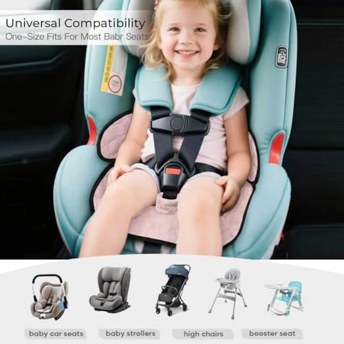 2 Pack Waterproof Piddle Pads Carseat Potty Training Car Seat Protector Waterproof Car Seat Liner Cover to Prevent Pee - color: light pink