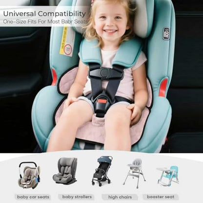 2 Pack Waterproof Piddle Pads Carseat Potty Training Car Seat Protector Waterproof Car Seat Liner Cover to Prevent Pee - color: light pink