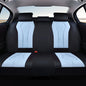 Coverado Car Seat Covers, Back Car Seat Cover, 3-Pieces Leather Seat Cover, Luxury Car Seat Cushion, Luxury Seat Cover Seat Protector Universal Most Cars Trucks SUV - color: Black/Blue