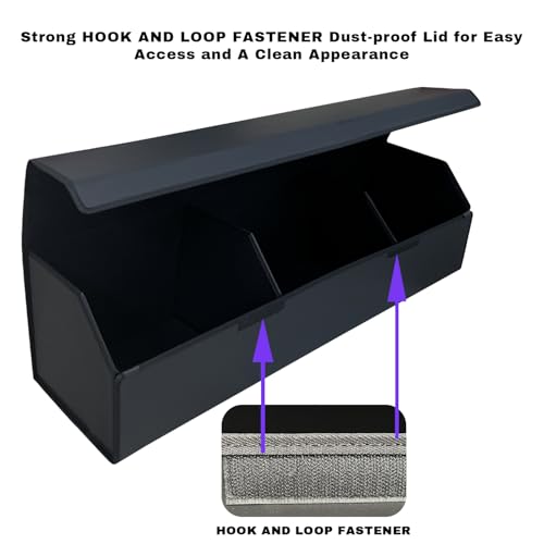 Collapsible Trunk Organizer for Cars, Custom Fit for Toyota Camry 2018-2025 Sedan, 30.7x11x11 Inches Foldable Car Storage Box with Suede Fabric, for Groceries, Sports, Travel & Emergency Kits