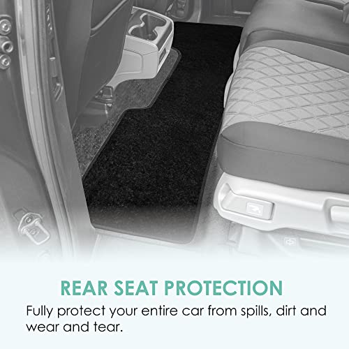 FH Group Automotive Floor Mats - Carpet Floor Mats for Cars, Universal Fit Full Set, All Purpose Car Floor Mats, Carpet Protector Mat for Most Sedan, SUV, Truck Floor Mats Black
