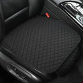 Linen Car Seat Covers,Bottom Seat Covers for Cars Include 1 Piece Front Driver Seat Pad Mat Universal Fits 90% Vehicles,SUVs,Cars,Sedans(1Piece-Black) - color: A-Black, size: 1 Front Bottom Seat Covers