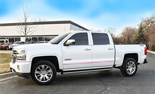 16Ft Soft Pink Car Motor Bike Self-Adhesive Exterior and Interior Molding Trim Universal Dashboard Bumper Window Door Body Side Decorative Strip Scratch-Proof (Width: 3/4 inch (20mm)) - style: Width: 3/4 inch (20mm)