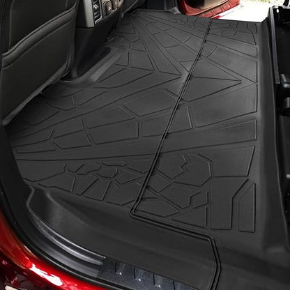 KARPAL Floor Mats for 2015-2025 2026 Ford F-150 SuperCrew (Includes 2022-2026 Lightning), Custom Fit TPE All Weather Ford F150 Accessories 1st & 2nd Row Floor Liner - style: 2015-2026 | For Ford F-150 SuperCrew | 1st & 2nd Row