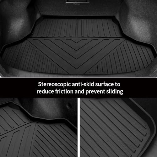 Custom Fit Trunk Liner for Nissan Sentra 2014-2019 Cargo Mats TPE Rubber All-Weather Protection Black (for 2014-2019 Nissan Sentra Cargo Mat) - color: for 2014-2019 Nissan Sentra Cargo Mat