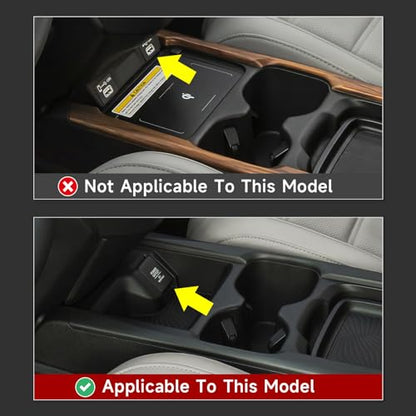 for Honda CR-V 2017 2018 2019 Accessories Cup Water Frame Decals CRV ABS Carbon Fiber Stickers, B - color: 2017-2019 Cup Holder Frame
