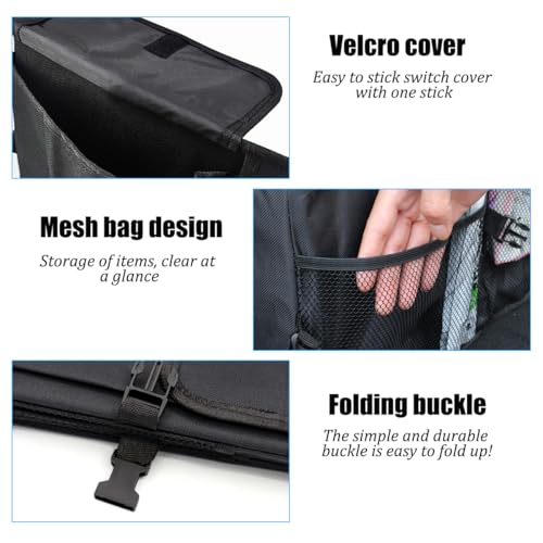 Car Trunk Organizer, Collapsible Waterproof Automotive Storage Cargo Organizer, Multi Compartment Portable Vehicle Container Box Accessories, Universal for Truck SUV Minivan (Black)