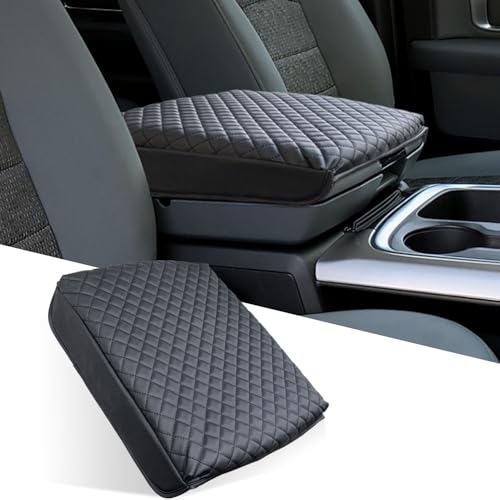 Center Console Cover for Dodge Ram 1500 2500 3500 Bucket Seat - 2009 2010 2011 2012 2013 2014 2015 2016 2017 2018 Dodge Ram Middle Console Armrest Cover (Bucket Console Only) - size: 1) 09-18 |RAM 1500/2500/3500| Bucket Seat,Thick