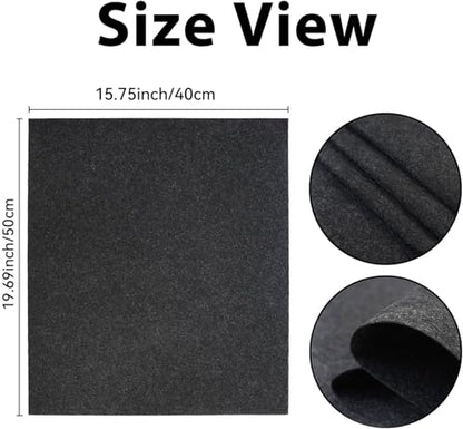 Disposable Car Floor Mats, 30 Pack Grey Felt Car Floor Mats, Heavy Duty Waterproof Non-Slip Car Carpet Protector, Universal Fit Temporary Automotive Mats for Detailing, Uber, Taxi, SUV, Truck (Grey) - size: Grey-30pcs