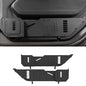 Metal Front Door Pocket Storage Box Compatible with 2018-2025 Jeep Wrangler JL 2/4 Door 4XE Gladiator JT, Car Side Insert Organizer Box Interior Accessories Replaces Weak Saggy Net -2PCS