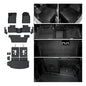 Floor Mats Set for 2016-2026 Dodge Durango (Only for 7 Seats with Bench Seats), All Weather TPE Backrest Mat Trunk Mat Cargo Liner Door Sill Guards Accessories (7 Seats Floor Mats Set)